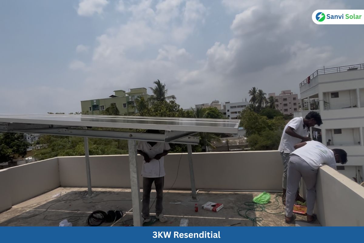 residential solar installation