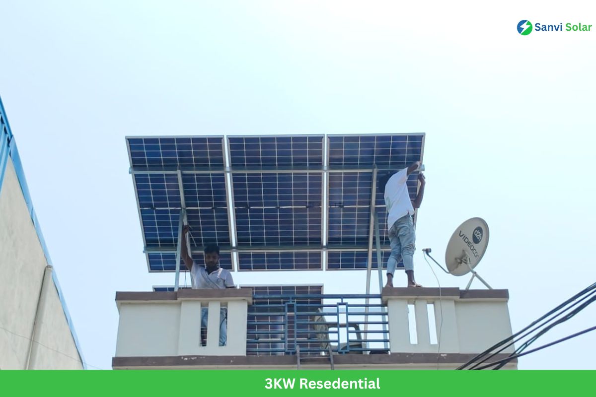 residential solar installation